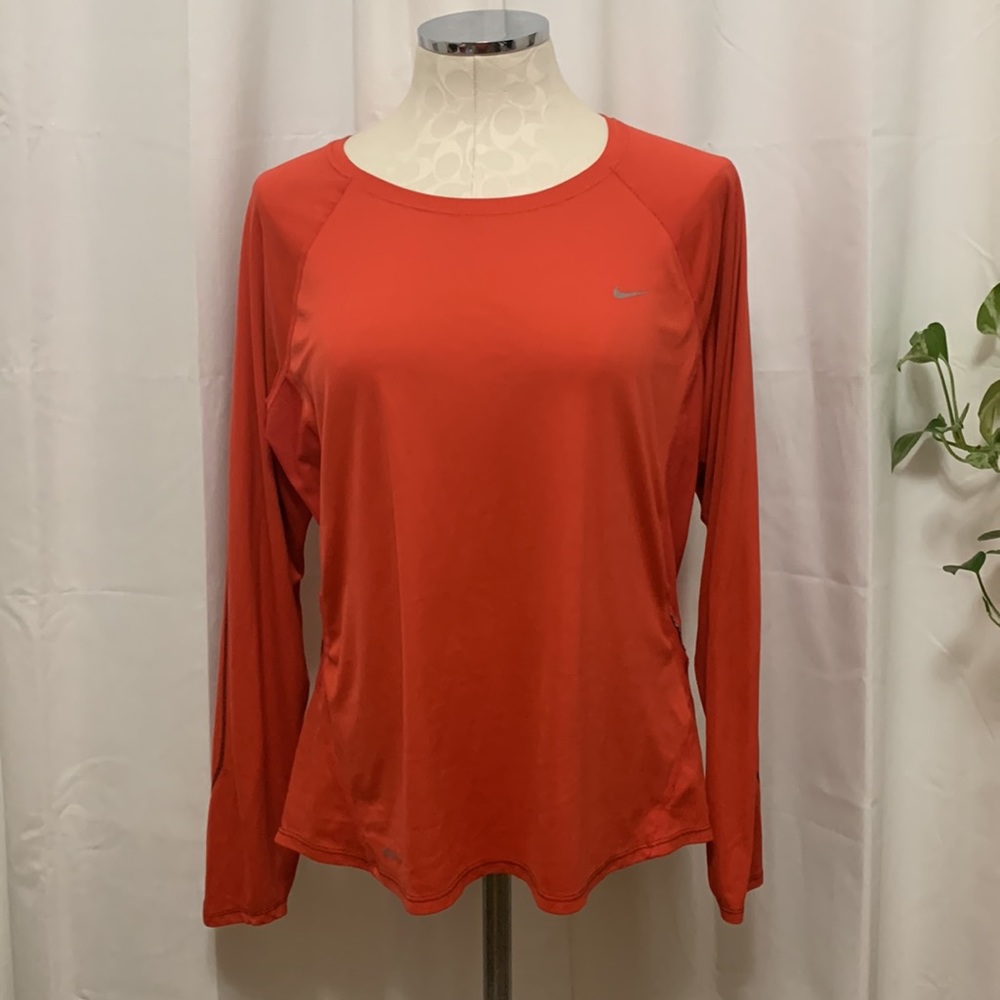 Nike Dry Fit Long Sleeve Shirt XL Pinkish red
